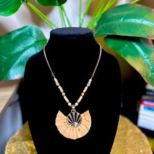 The Sak Tassel Fringe Pendant Necklace (NWT)